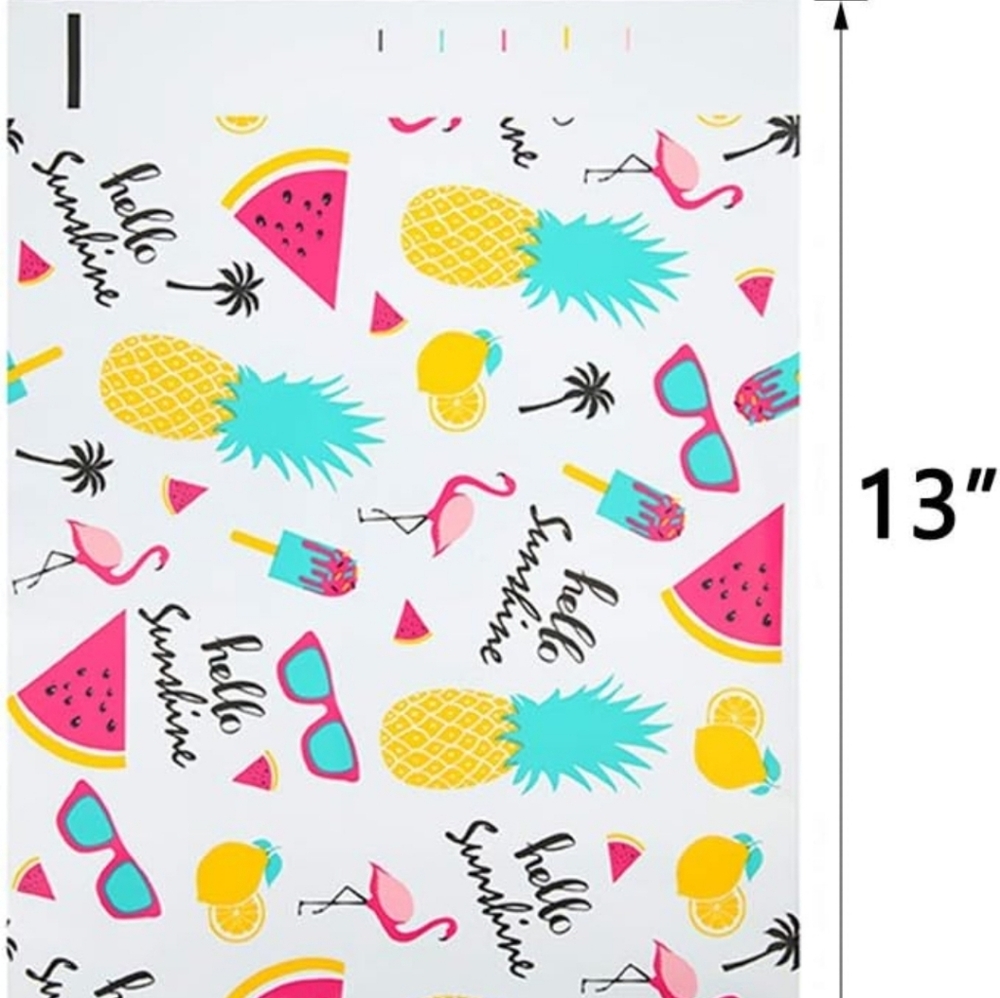 New summer themed poly mailers 10" x 13" 20 Pack